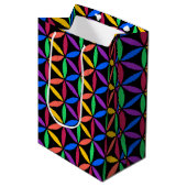 Rainboogventilator van het levenspatroon medium cadeauzakje (Voorkant Gekanteld)