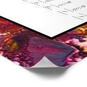 Rainboogverf-stoelenkaart Poster (Hoek)