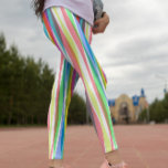 Rainboogverticale strips Kleurrijke Leggings<br><div class="desc">Rainboogverticale strips Kleurrijke Leggings</div>