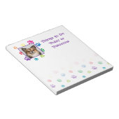 Rainboogverven verfdrukken met foto-invoegtoepassi notitieblok (Schuin)