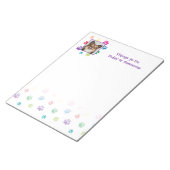 Rainboogverven verfdrukken met foto-invoegtoepassi notitieblok (Schuin)