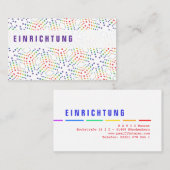 Rainboogvisitekaartjes Visitekaartje (Voorkant / Achterkant)