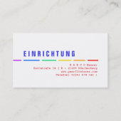 Rainboogvisitekaartjes Visitekaartje (Achterkant)