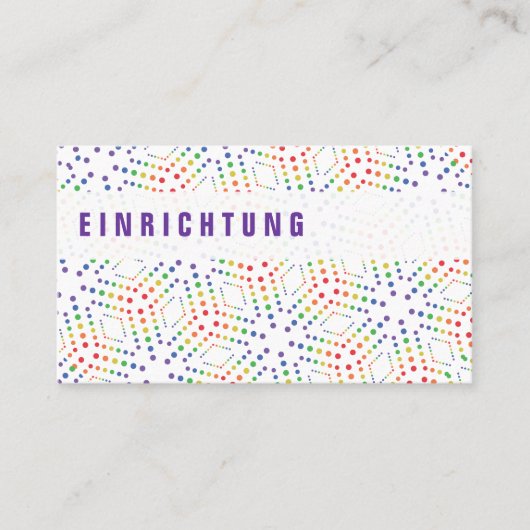 Rainboogvisitekaartjes Visitekaartje (Voorkant)