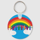 Rainboogvlag Sleutelhanger (Voorkant)