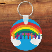 Rainboogvlag Sleutelhanger (Voorkant)