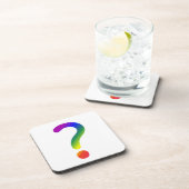 Rainboogvraagteken Onderzetter (Rechterzijde)