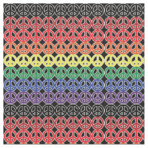 Rainboogvredessignalen op zwart