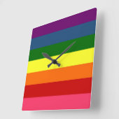 Rainboogwandklok Vierkante Klok (Hoek)