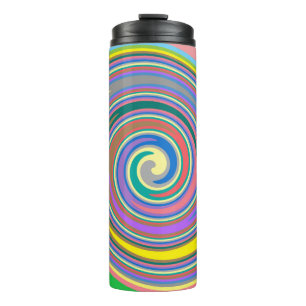 Rainboogwervelpatroon Thermosbeker