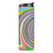 Rainboogwervelpatroon Thermosbeker (Gedraaid links)