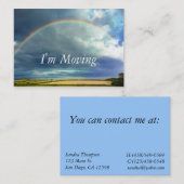 Rainboogwijziging adreskaart visitekaartje (Voorkant / Achterkant)