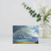 Rainboogwijziging adreskaart visitekaartje (Staand voorkant)