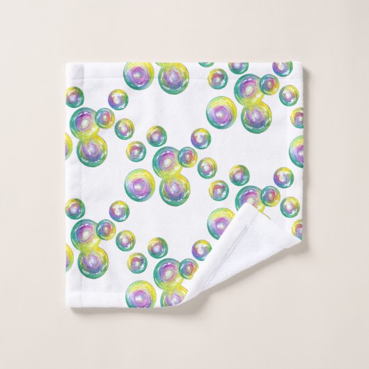 Rainboogzeep Bathtub Bubbels Bad Handdoek (Wasdoekje)