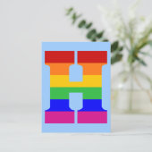 Rainbooleboog, letter H Briefkaart (Staand voorkant)
