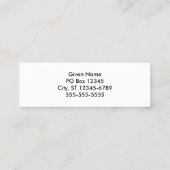 Rainboostrips Mini Visitekaartje (Achterkant)