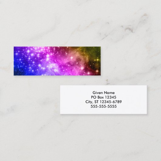 Rainboostrips Mini Visitekaartje (Voorkant / Achterkant)