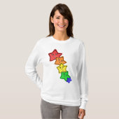 Rainboostrips T-shirt (Voorkant volledig)