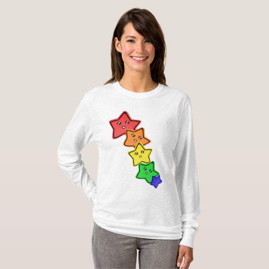 Rainboostrips T-shirt (Voorkant volledig)