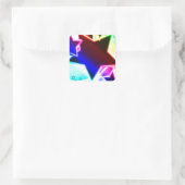 Rainboostrips Vierkante Sticker (Tas)