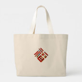 Rainbow 福 Chinese Character Lunar New Year Cadeft Grote Tote Bag (Achterkant)