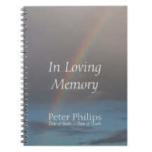 Rainbow 1 Funeral Memorial Guest Book