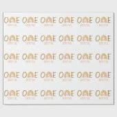 Rainbow 1st Birthday Onederful Birthday Favors Cadeaupapier (Vlak)