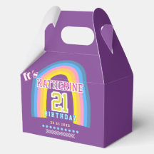 Rainbow 21st Birthday Purple