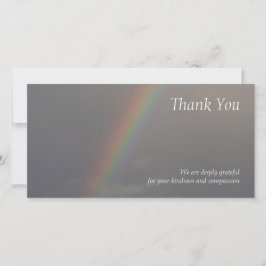 Rainbow 2 Sympathie Hartelijk dank voor uw fotokaa Bedankkaart