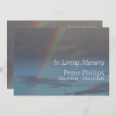 Rainbow 3 Aankondiging van de begrafenisherdenking (Voorkant / Achterkant)