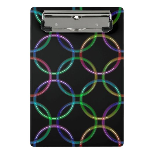 Rainbow 3D-verbindingsringen + uw ideeën Mini Klembord (Voorkant)