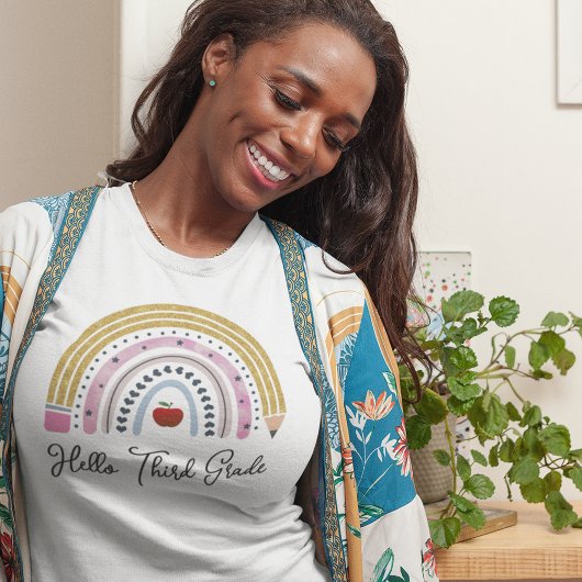 Rainbow 3e klas leraar shirt | Terug naar school