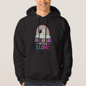 Rainbow 3rd Grade No Prob Llama 100th Day Of Schoo Hoodie (Voorkant)