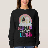 Rainbow 3rd Grade No Prob Llama 100th Day of Schoo Trui (Voorkant)