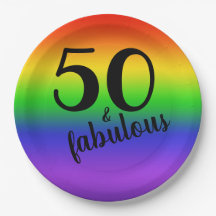 Rainbow 50 en Fabulous Black Birthday Party