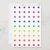 Rainbow 50th and Fabulous 50th Birthday Party Kaart (Achterkant)