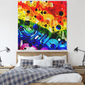 Rainbow 604 We zijn er altijd Canvas Afdruk (Insitu (Slaapkamer))