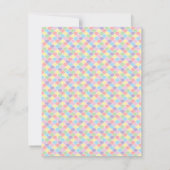 Rainbow 7e verjaardag | “Ik was 6, nu 7” Feestje Bedankkaart (Achterkant)