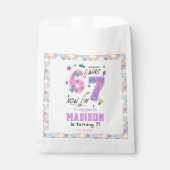 Rainbow 7th Birthday | I Was 6, Now 7 | Kids Bedankzakje (Voorkant)