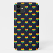 Rainbow 8 Bit Heart Pattern Case-Mate iPhone Case (Achterkant)