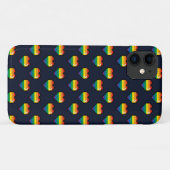 Rainbow 8 Bit Heart Pattern Case-Mate iPhone Case (Achterkant (horizontaal))
