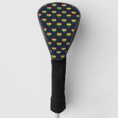 Rainbow 8 Bit Heart Pattern Golfheadcover (Voorkant)