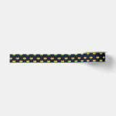 Rainbow 8 Bit Heart Pattern Grosgrain Lint (Voorkant)