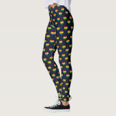 Rainbow 8 Bit Heart Pattern Leggings (Links)