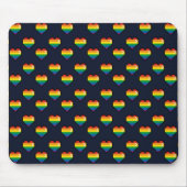 Rainbow 8 Bit Heart Pattern Muismat (Voorkant)
