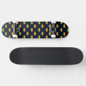 Rainbow 8 Bit Heart Pattern Persoonlijk Skateboard (Horizontaal)