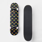 Rainbow 8 Bit Heart Pattern Persoonlijk Skateboard (Voorkant)