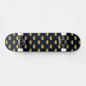 Rainbow 8 Bit Heart Pattern Persoonlijk Skateboard (Horizontaal)