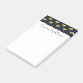 Rainbow 8 Bit Heart Pattern Post-it® Notes (Schuin)