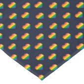 Rainbow 8 Bit Heart Pattern Tafelkleed (Gekanteld)